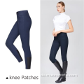 Knie -Silikon -Reithose mit Tasche